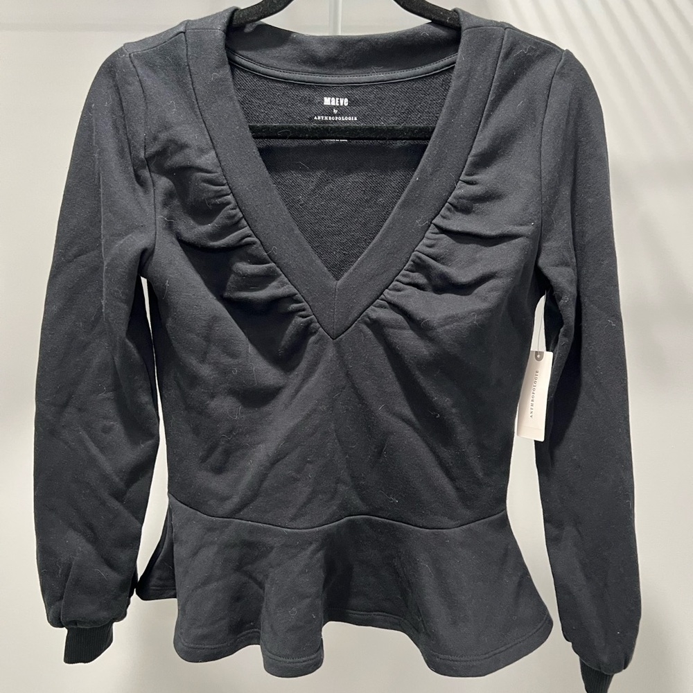 NWT Maeve Peplum Top